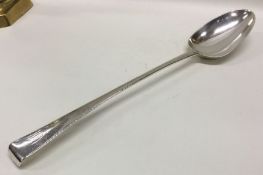 DUBLIN: An Irish 18th Century silver serving spoon