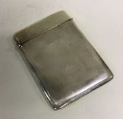 ASPREY & CO: A silver engine turned card case. Che