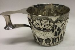 CHESTER: A rare silver chased cup decorated with c