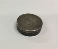 An English silver box with lift-off lid. Marked to