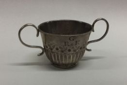 A rare 18th Century silver toy porringer, possibly