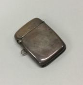 A silver vesta case. Birmingham 1907. By RJ. Appro