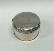 A good Georgian silver hinged top box with reeded
