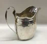 A George III silver jug. London circa 1800. Approx