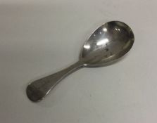 A George III 18th Century silver caddy spoon. Lond