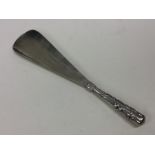 WANG HING: A rare Chinese silver shoe horn. Approx