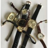 A large group of watches. Est. £20 - £30.