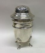 A heavy silver sugar caster. Sheffield 1907. By Ha