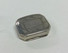 A good Georgian silver bright cut vinaigrette of s