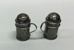 A silver handled pepper. Chester. By CS&FS. Approx