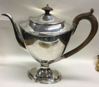 A George III silver coffee pot. London 1805. By Sa