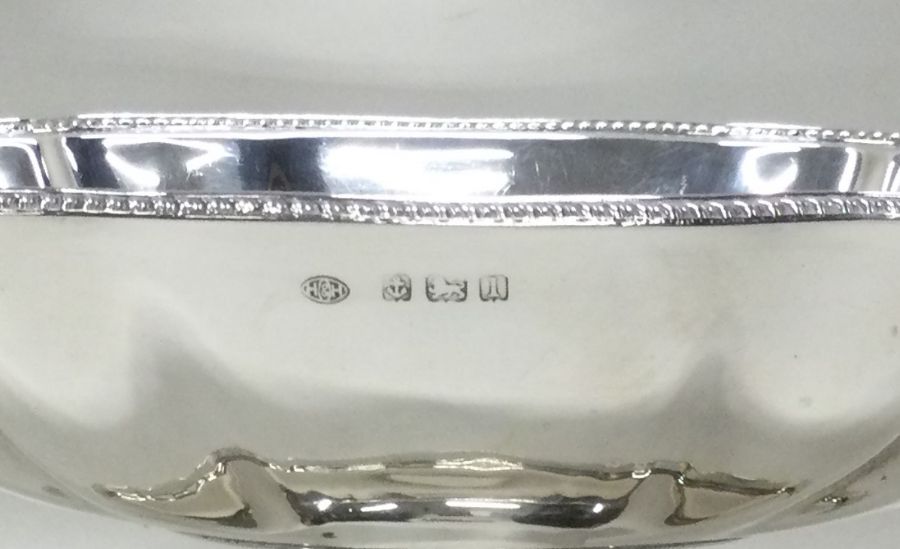 A large silver shaped two handled sweet dish on sw - Image 3 of 3