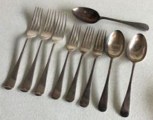 A set of three OE pattern silver table forks. Shef