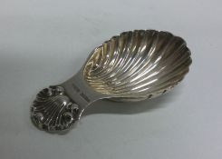 A silver caddy spoon. Birmingham. Approx. 19 grams