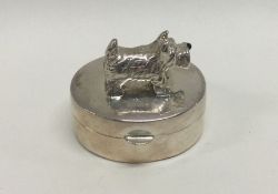 LINKS OF LONDON: A heavy silver hinged box decorat