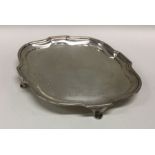 An 18th Century George III silver teapot stand / d