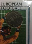 A First Day Cover 'European football' £5 coin and