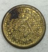 A London Cooperative Society 2 Shilling token.