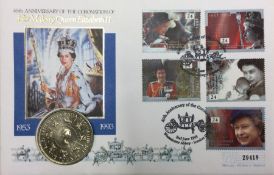 A 40th Anniversary of The Coronation £5 coin and s