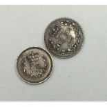 A Queen Victoria 1 1/2 pence dated 1839 together w