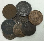 10 x old French coins.