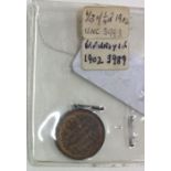 1 x Edward VII 1/3 Farthing dated 1902.