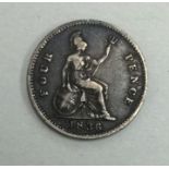 A George IV 4 pence dated 1836.