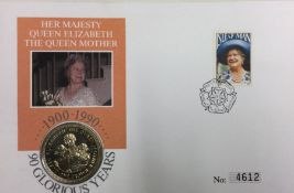 A Queen Mother's 90th Birthday Isle of Man 1 Crown