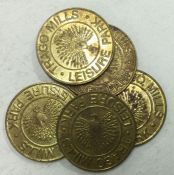 5 x Trago Mill Leisure Park tokens.