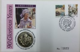 A Queen Mother's 90th Birthday Guernsey £2 coin an