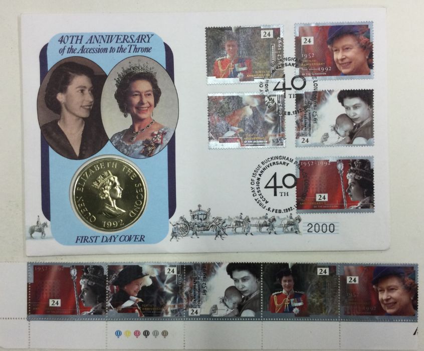 A 40th Anniversary Accession to the Throne £2 coin