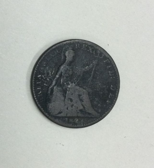 A George IV Farthing.