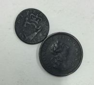 A George III Hibernia Penny / Halfpenny 1805 / 178