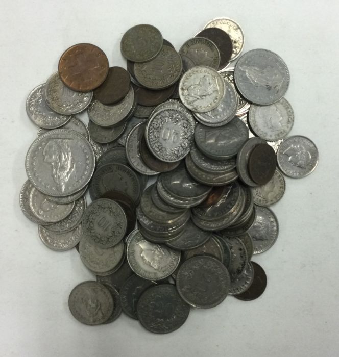 A small bag of Helvetica coins.
