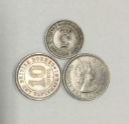 3 x British Borneo coins.