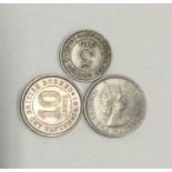 3 x British Borneo coins.