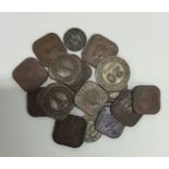 A bank bag of 18 coins from Malaya 1939 - 1950.