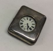 A good plain silver watch case complete with plate