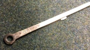 An 18th Century crested silver letter opener. Appr