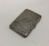A good Victorian silver purse attractively engrave
