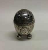 A good Victorian silver pepper pot. London 1877. B