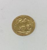 An 1896 full sovereign. Est. £300 - £350.