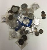 A box of various coins. Est. £10 - £20.