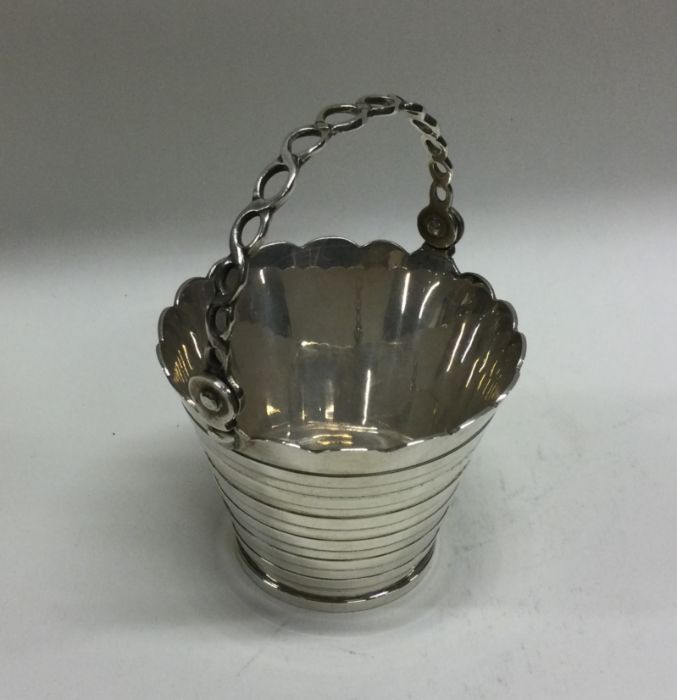 A Georgian style silver cream pail. Approx. grams. - Image 2 of 2