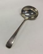 YORK: A rare early silver sauce ladle. 1801. By Ha