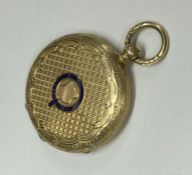 A good quality lady's 18 carat gold fob watch with