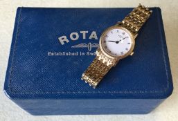 A lady's Rotary wristwatch. Est. £20 - £30.