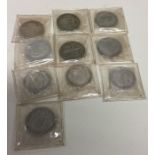 10 x Pre 1947 silver Half Crowns (coins). Est. £10