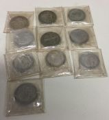 10 x Pre 1947 silver Half Crowns (coins). Est. £10