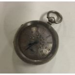 A gent's English silver pocket watch. By Gerald Br